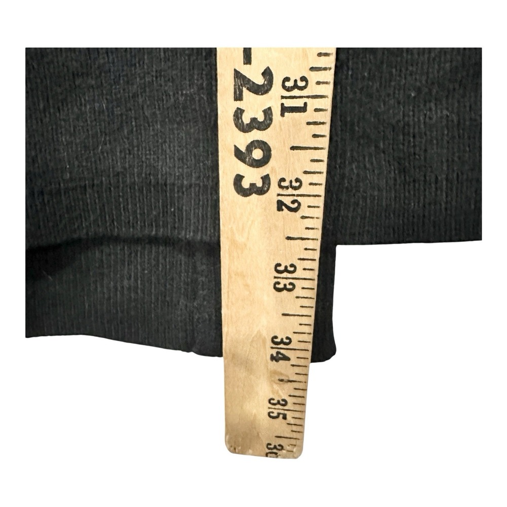 J.Jill Open Short Sleeve Black Ribbed Knit Cardigan Size 2X Fall Layering - Picture 4 of 7